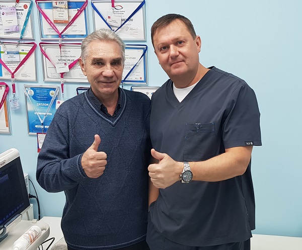 Отзыв пациента о работе врача Семенова Артема Юрьевича после успешно проведенной операции.