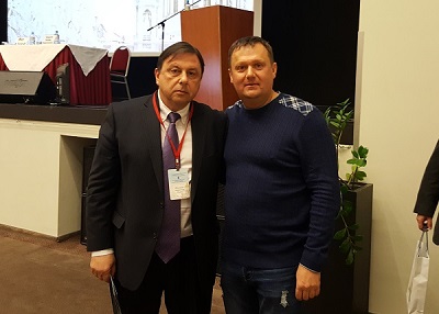 Dr. Semenov A.Yu. with Alexander Ilyich Shimanko at the conference in St. Petersburg 2016