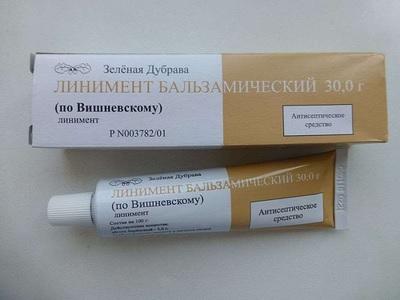Varicosity treatment with Vishnevsky ointment
