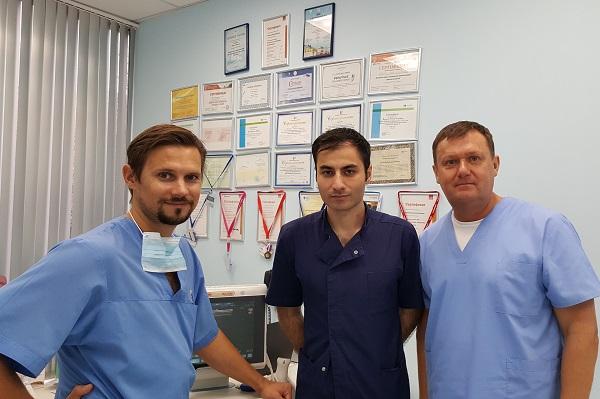 Семенов А.Ю. с  доктором Секинаевым В.Ф. (Калуга) после проведенной операции