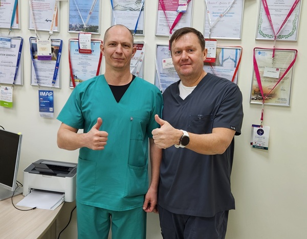Хирург флеболог Александренков Н.В. из Сочи с Семеновым А.Ю. после мастер-класса