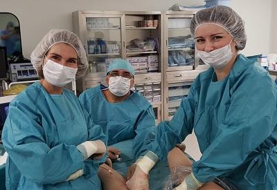 Доктор Antonio Reina и его бригада закончили очередную успешную операцию РЧА вен