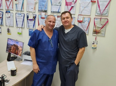 Дружеский визит хирурга, флеболога из Санкт-Петербурга, Илюхина Евгения Аркадьевича, 10.10.2025 г., ЦСФ, Москва